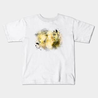 Yellow abstract watercolor background Kids T-Shirt